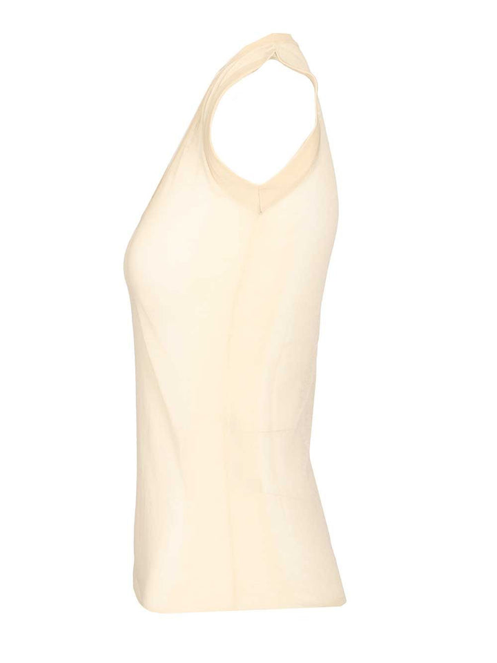 Durazzi Milano Semi-Sheer Tank Top Top - Beige | c1199c60ebd3776180295def49c3bfd32a2ff0c0