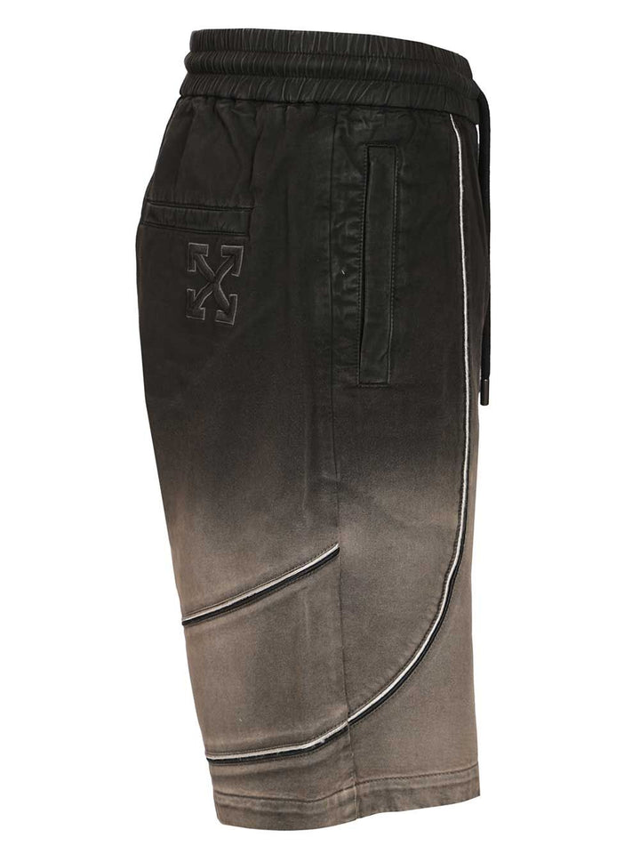 Off-White Cotton Shorts Trousers - Nero | 864102e3471eb25c48b84b6e6329203ea6f72fd7