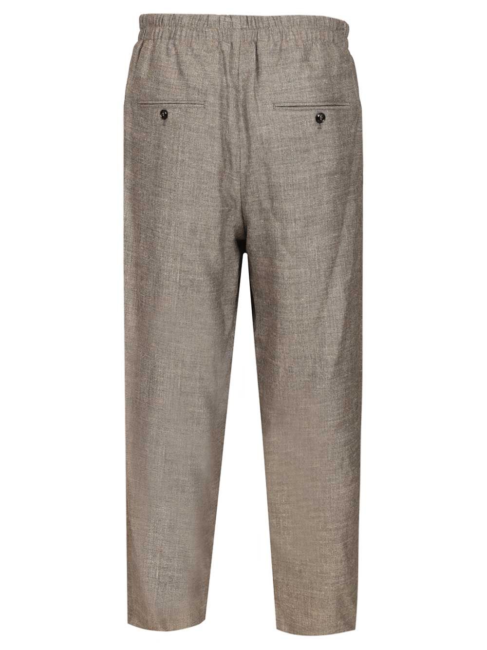 Giorgio Armani With Elasticated Waist Trousers - Grey | d5374f698ff3d8c9e1e1ca8f055d148fda92b202