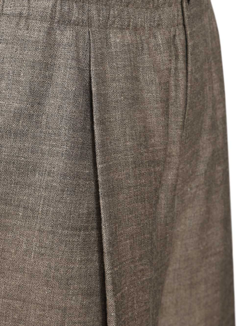 Giorgio Armani With Elasticated Waist Trousers - Grey | 9388eb82f93ffe691a2c01ed523fed27c6c76c4c