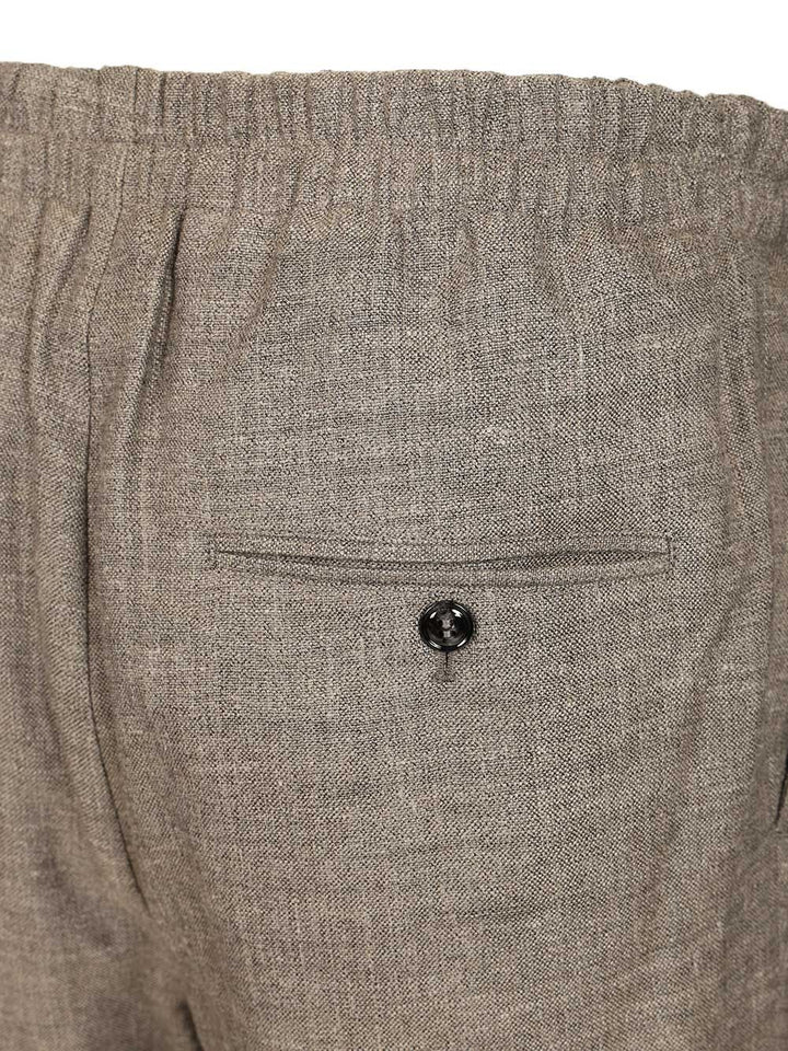 Giorgio Armani With Elasticated Waist Trousers - Grey | 4e1c6c5b3bf59b74e52e7ded6cb6c144ebecd2b7