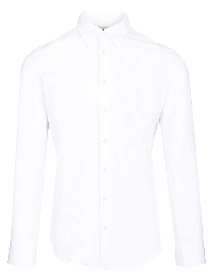 Giorgio Armani Classic Cotton Shirt Shirts - Bianco | 5e1d821f7d457d7c3b70b08da4f819ba97b70d21