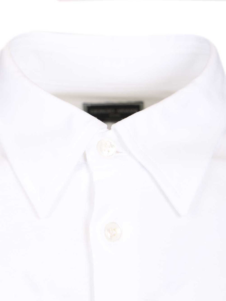 Giorgio Armani Classic Cotton Shirt Shirts - Bianco | 94808958f241adef8f32538dfab4560c1209bebe