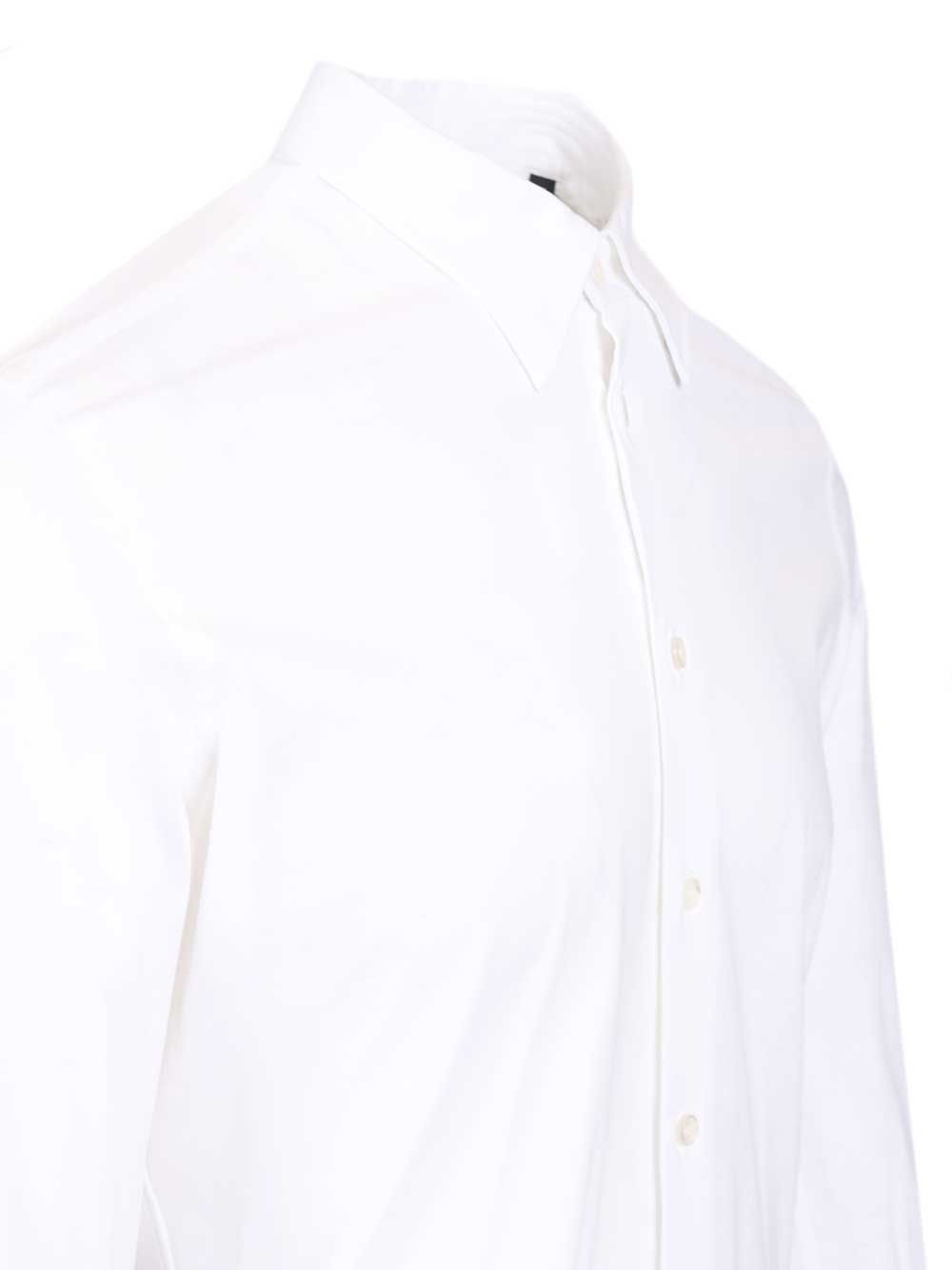 Giorgio Armani Classic Cotton Shirt Shirts - Bianco | 92ebcff8cebbc84e32e816aea40ae7695bfa89c9