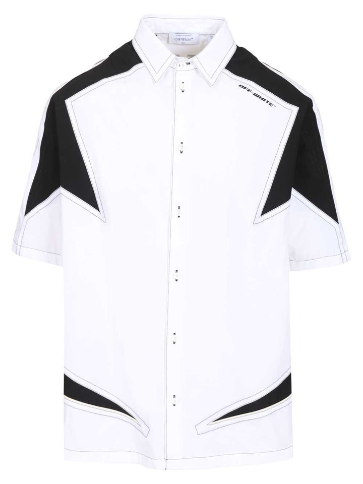 Off-White Race Logo Shirt Shirts - Bianco | 25a21430d25b0515e1d5b548295d2e71afaef27d