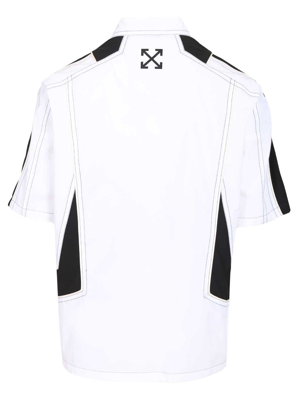 Off-White Race Logo Shirt Shirts - Bianco | 681163d3ee8238fdef795f9f3448f30b7377c3ef