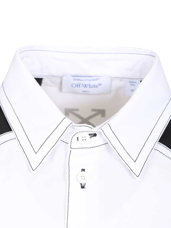 Off-White Race Logo Shirt Shirts - Bianco | cc445fa89478a3fbdaaf96cec659bd2169369706