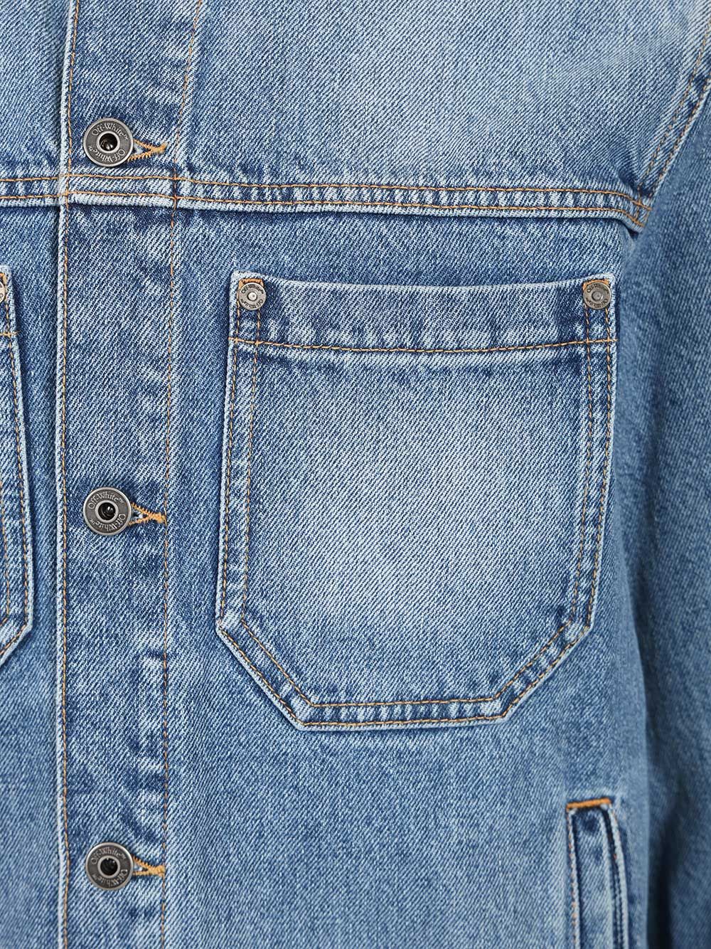 Off-White Denim Jacket Giacche - Light blue | 1c3f24c9cf604e460b4c0fecd3eb17b2f07ba47a