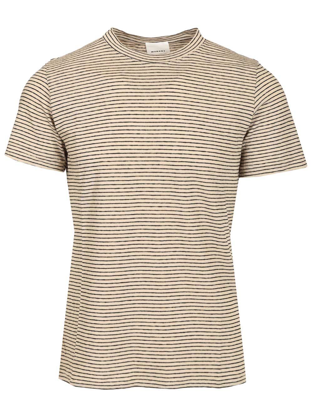 Marant Leon T-Shirt - Beige | 5259917b76d059ddf82399d4ff9d1a5b426c74a7