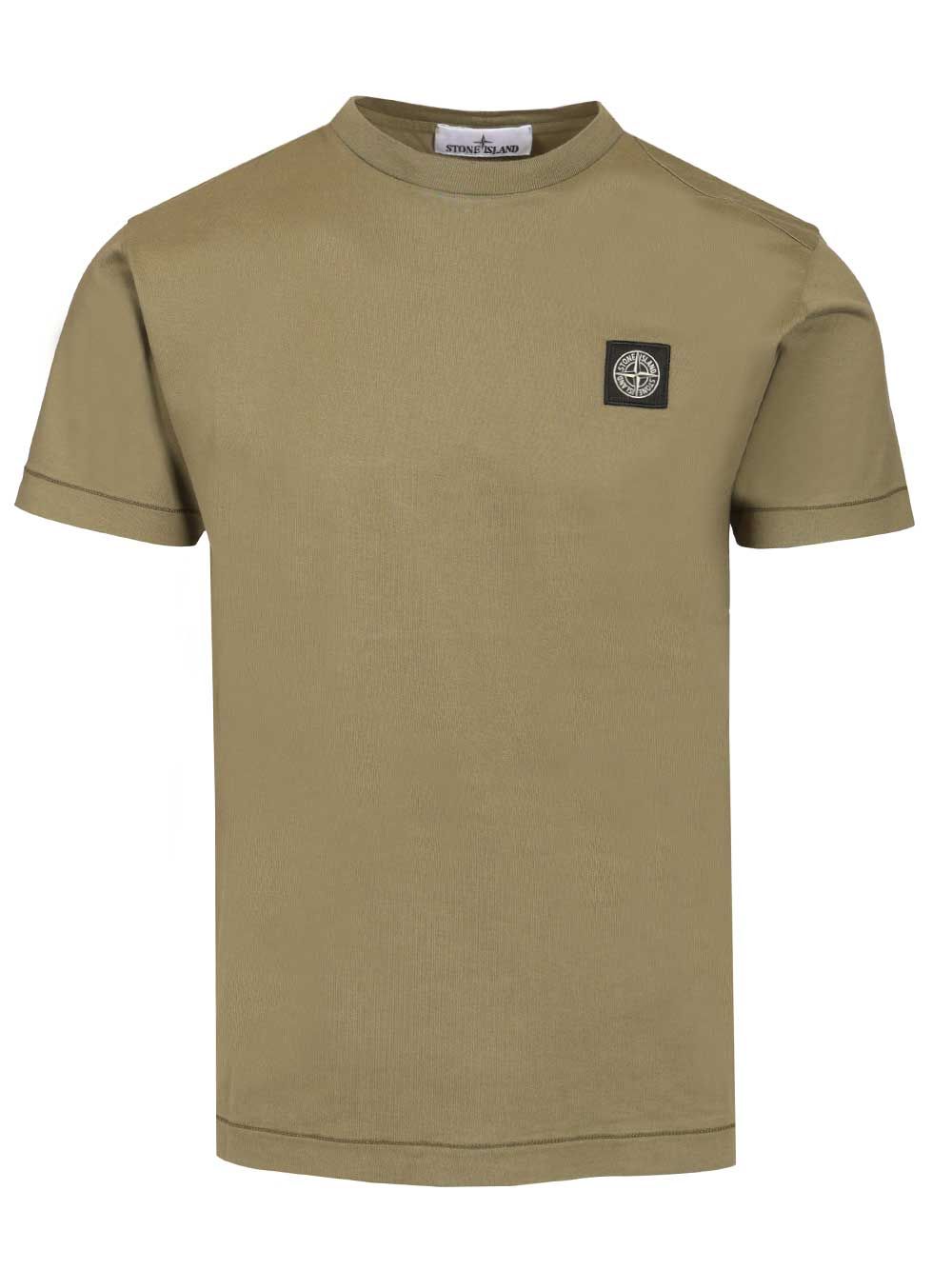 Stone Island Cotton Jersey T-Shirt - Verde | 2b501fbaa908659ed70973060895d43f20a869f6
