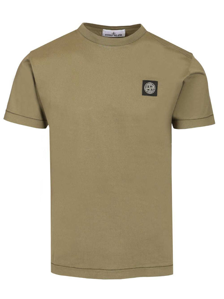 Stone Island Cotton Jersey T-Shirt - Verde | 2b501fbaa908659ed70973060895d43f20a869f6