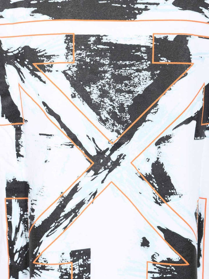 Off-White With Paint Arrow Print T-Shirt - Bianco | fafeb404236c2358aa6fcfa0c6dac13681afd20f