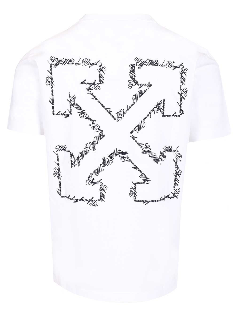 Off-White Scrip Arrow T-Shirt - Bianco | 2f71739918cebc3e9e73cf422fe945c532203fd2
