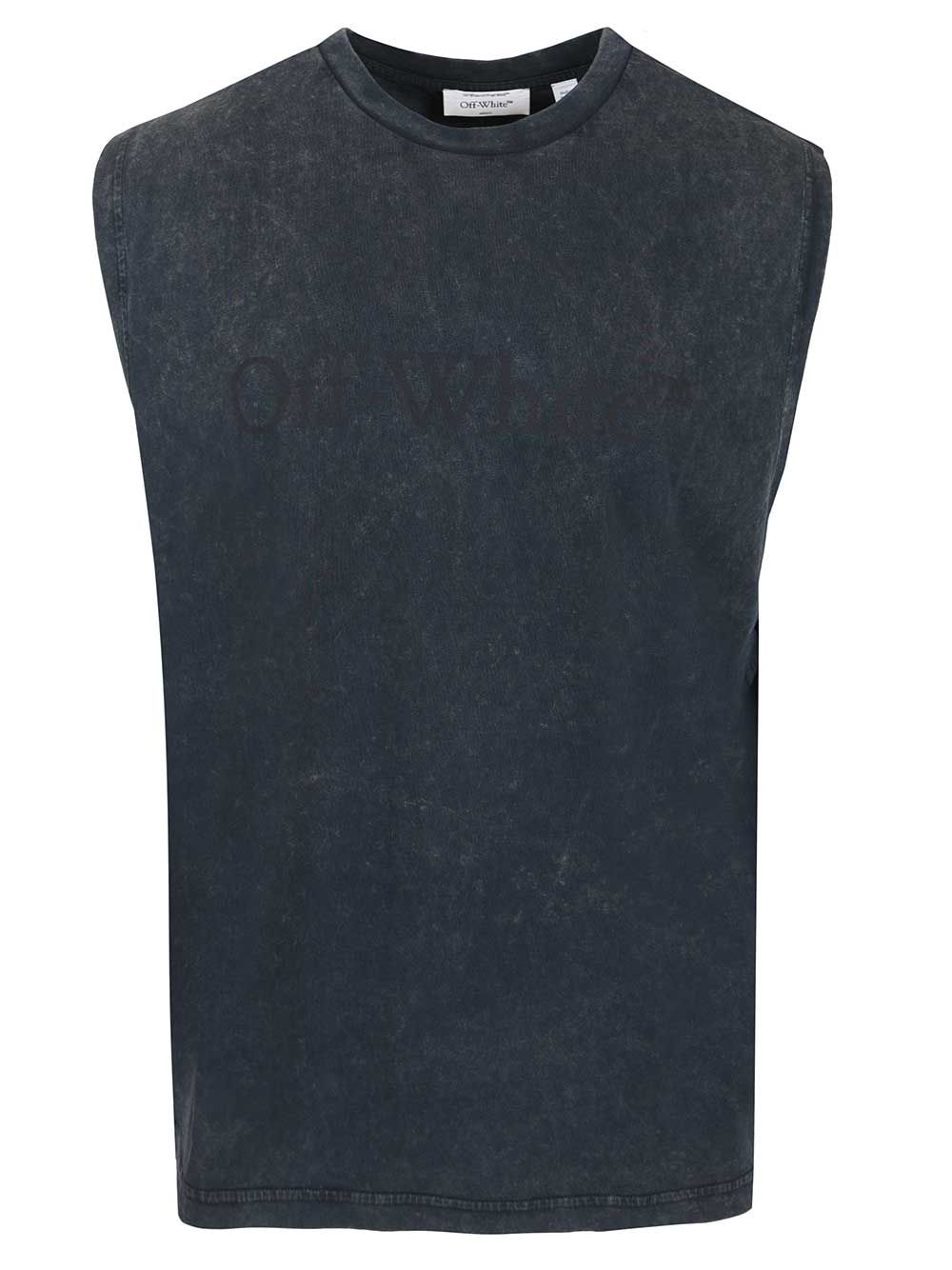 Off-White Sleeveless T-Shirt - Blu | 7c8756bdfd25f5a03f391e479e6fb8b6a7f19afd