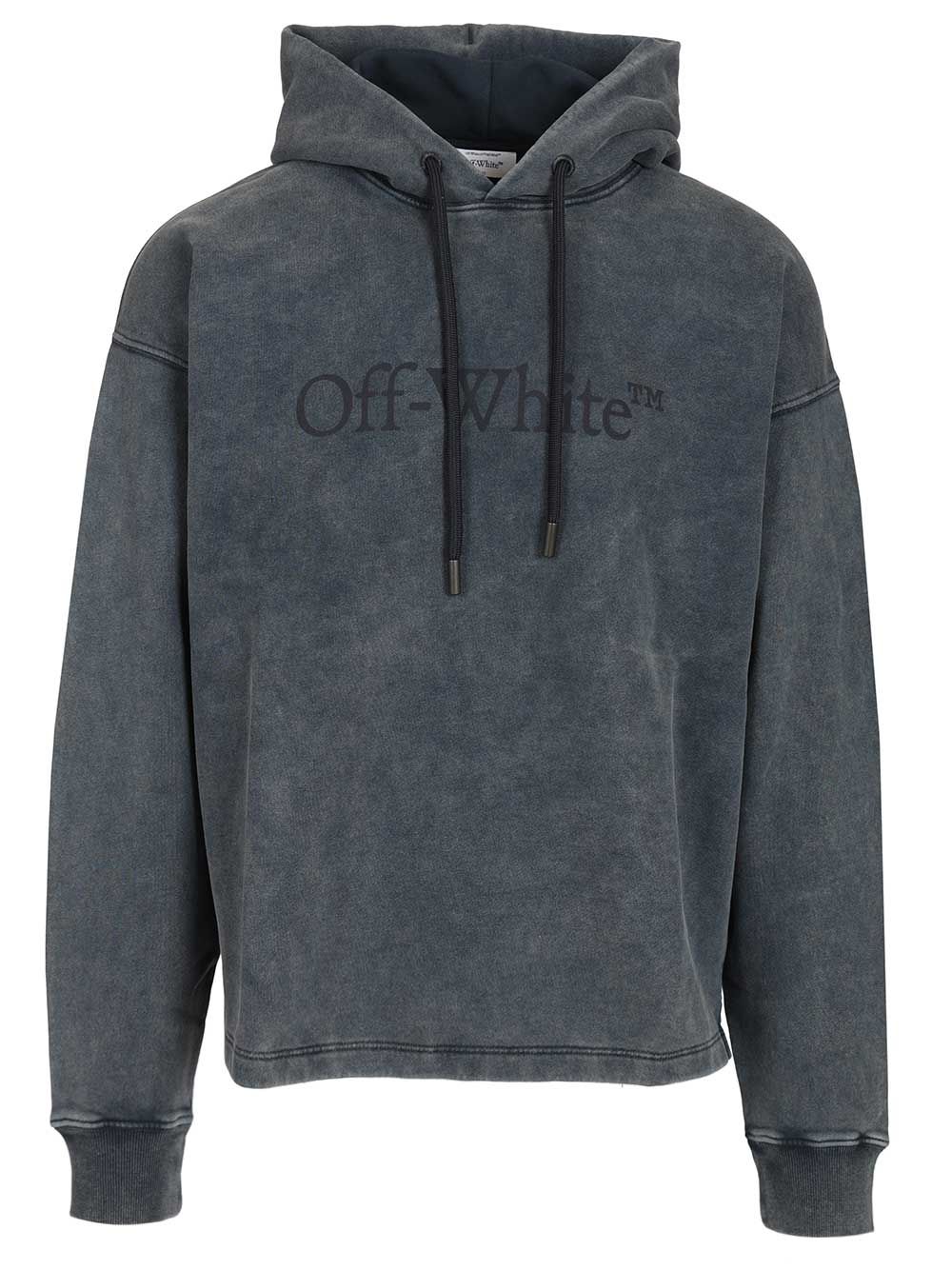 Off-White Hooded Sweatshirt Sweatshirts - Blu | e8b47b3ad19083ac06219169a967bb2ae9174626