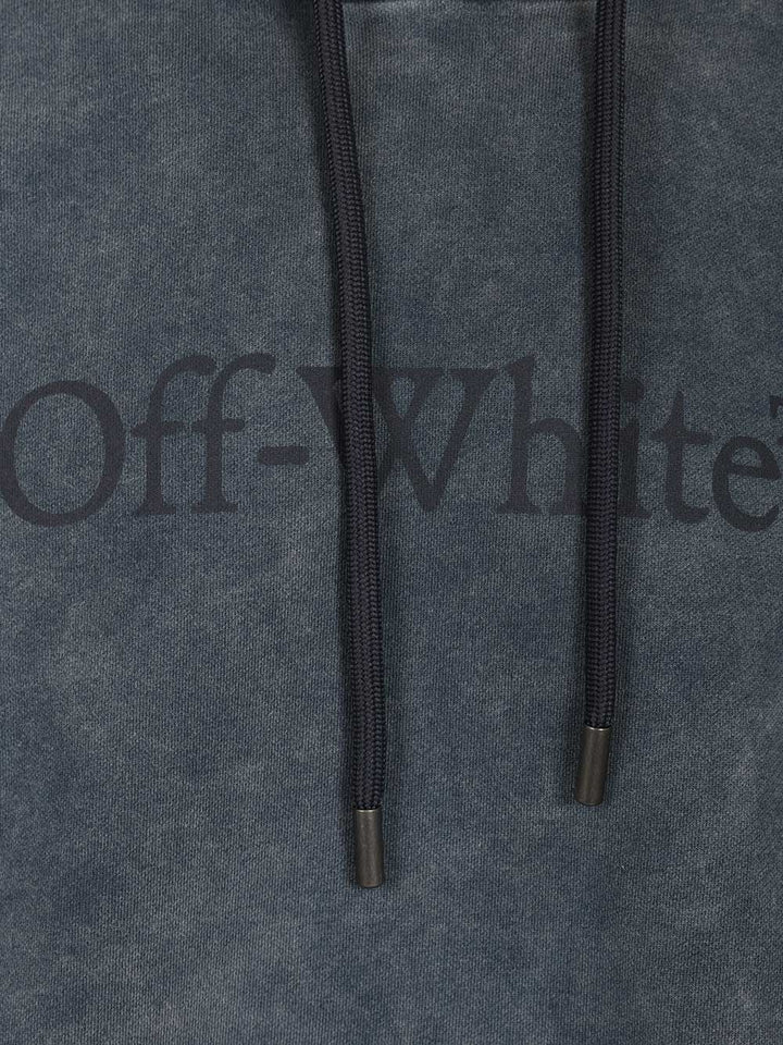Off-White Hooded Sweatshirt Sweatshirts - Blu | 84cb87da3648f8f8b8d01ffdfe5c1437b1df0b21