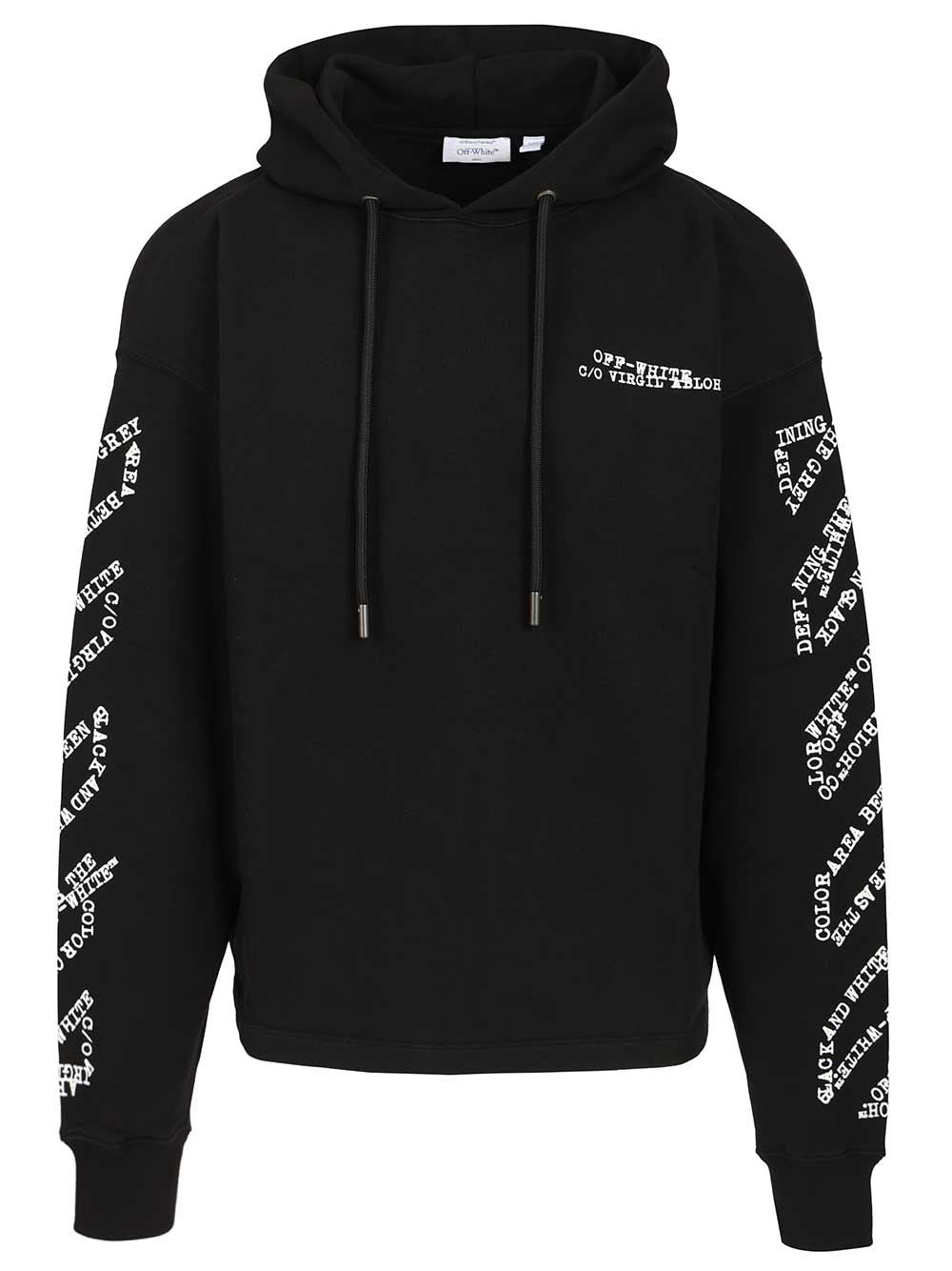 Off-White Type Arrow Hoodie Sweatshirts - Nero | 831806b1034212c0cfab515760d678a4fe78e9fd