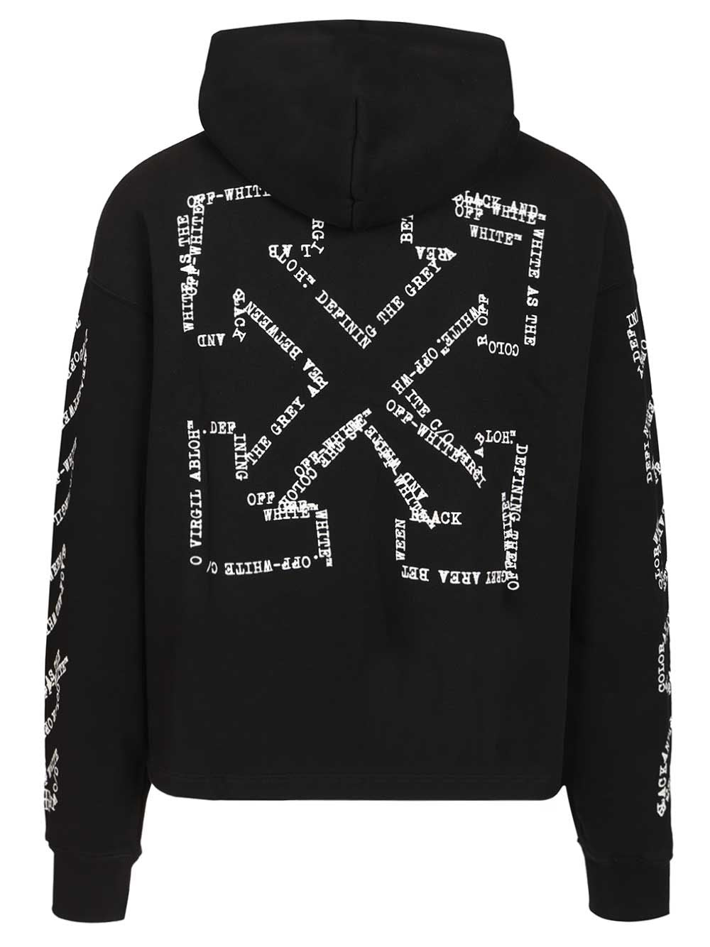 Off-White Type Arrow Hoodie Sweatshirts - Nero | b1d9c070c624d8bae16e05d9ba0a64b0a63330e6