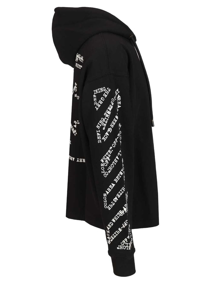 Off-White Type Arrow Hoodie Sweatshirts - Nero | de78b76f9d444a2f20e3c1573404e7c7e4e892ba