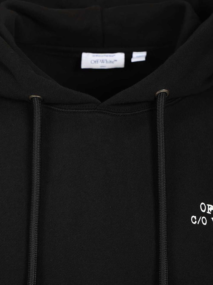 Off-White Type Arrow Hoodie Sweatshirts - Nero | f5c79e391e6ad7758126361b39688458b05fccf9