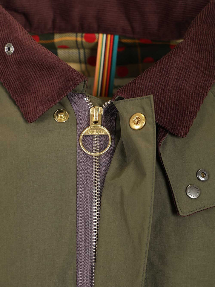 Barbour X Paul Smith Casual Parka Giacche - Verde | 9de077dedd24580b920154c2f7145165fa334a93