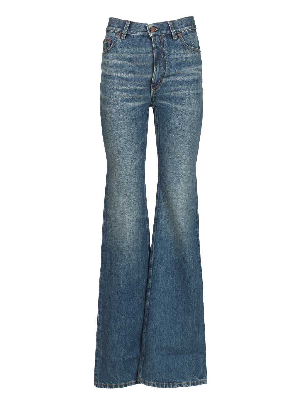 Chloe' Flared Jeans - Blu | 5aa998ab1a9cf07ac690cda3d42d31973299f6b1