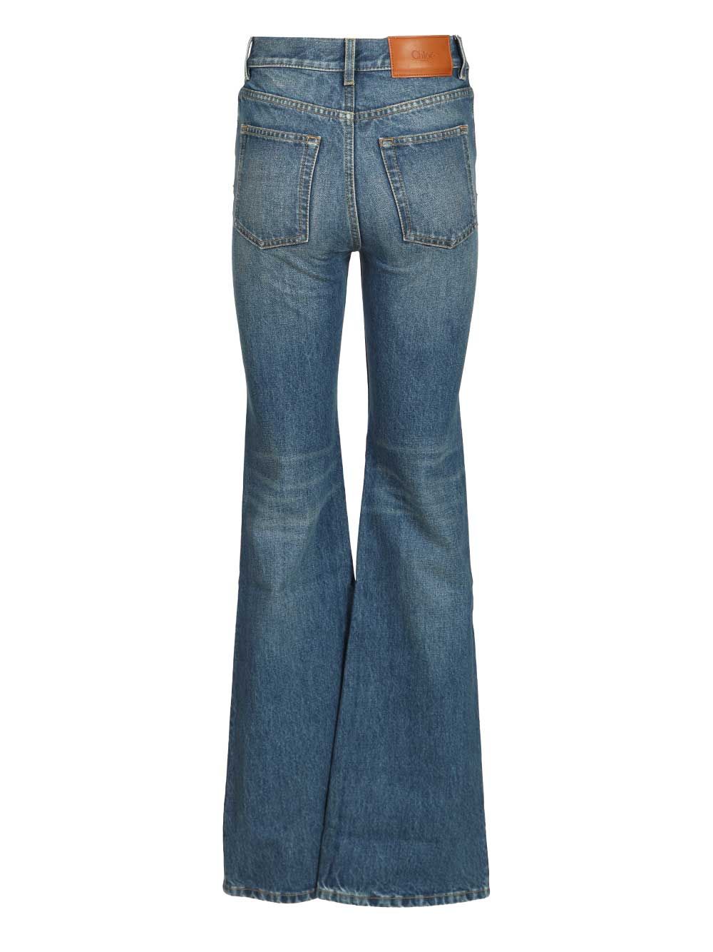 Chloe' Flared Jeans - Blu | 6637df24334672943f0d079b37f58903bd577170