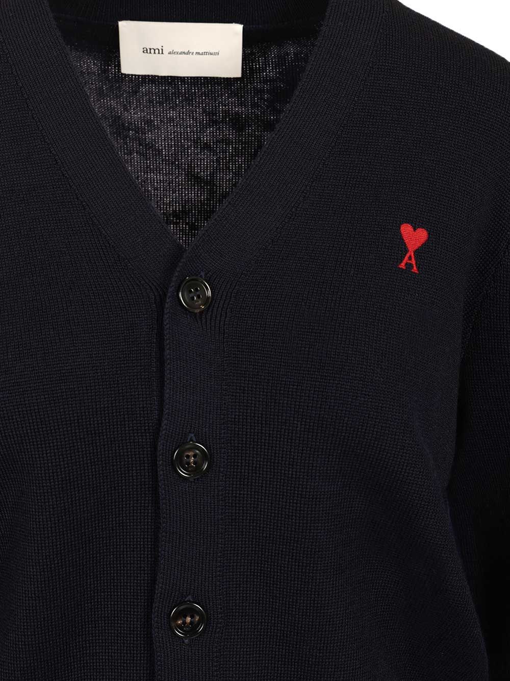 Ami Ami De Cœur Cardigan Knitwear - Blu | db4a03ac135ffed1a42f8fd58ad5d9cc64959e70