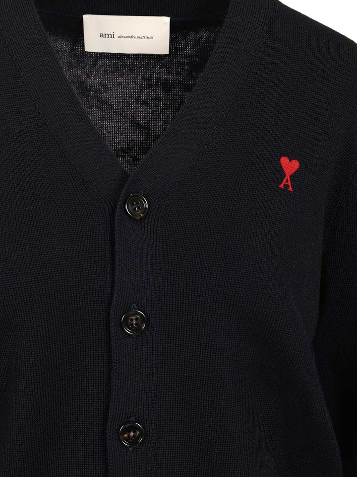 Ami Ami De Cœur Cardigan Knitwear - Blu | db4a03ac135ffed1a42f8fd58ad5d9cc64959e70