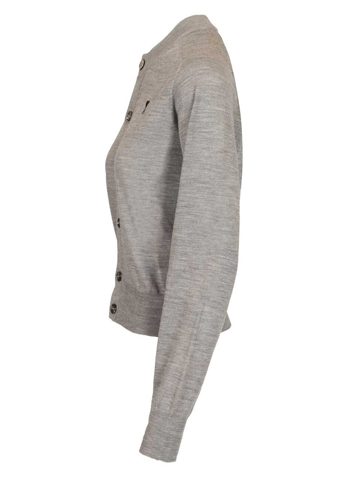 Ami Ami De Cœur Cardigan Knitwear - Grey | c85e8afd3e22a94a5cb2eb4b6aece20e47b609ca