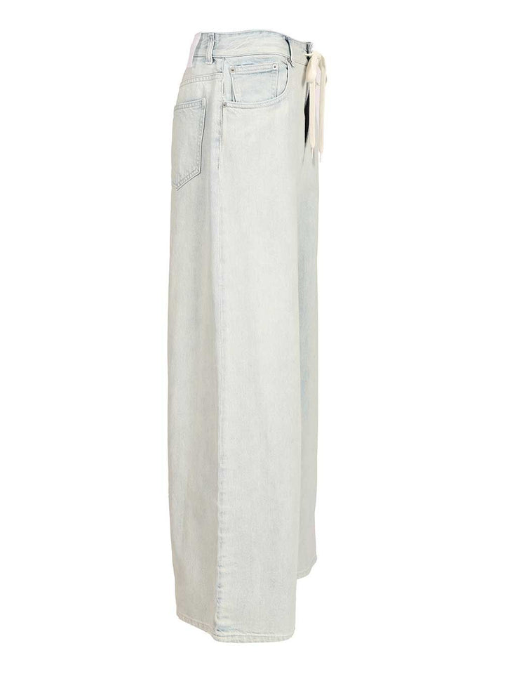Mm6 Maison Margiela Wide Leg Jeans - Light blue | 5e5e9364a93ff01fc27beb5461b4501bf2d2e0ca