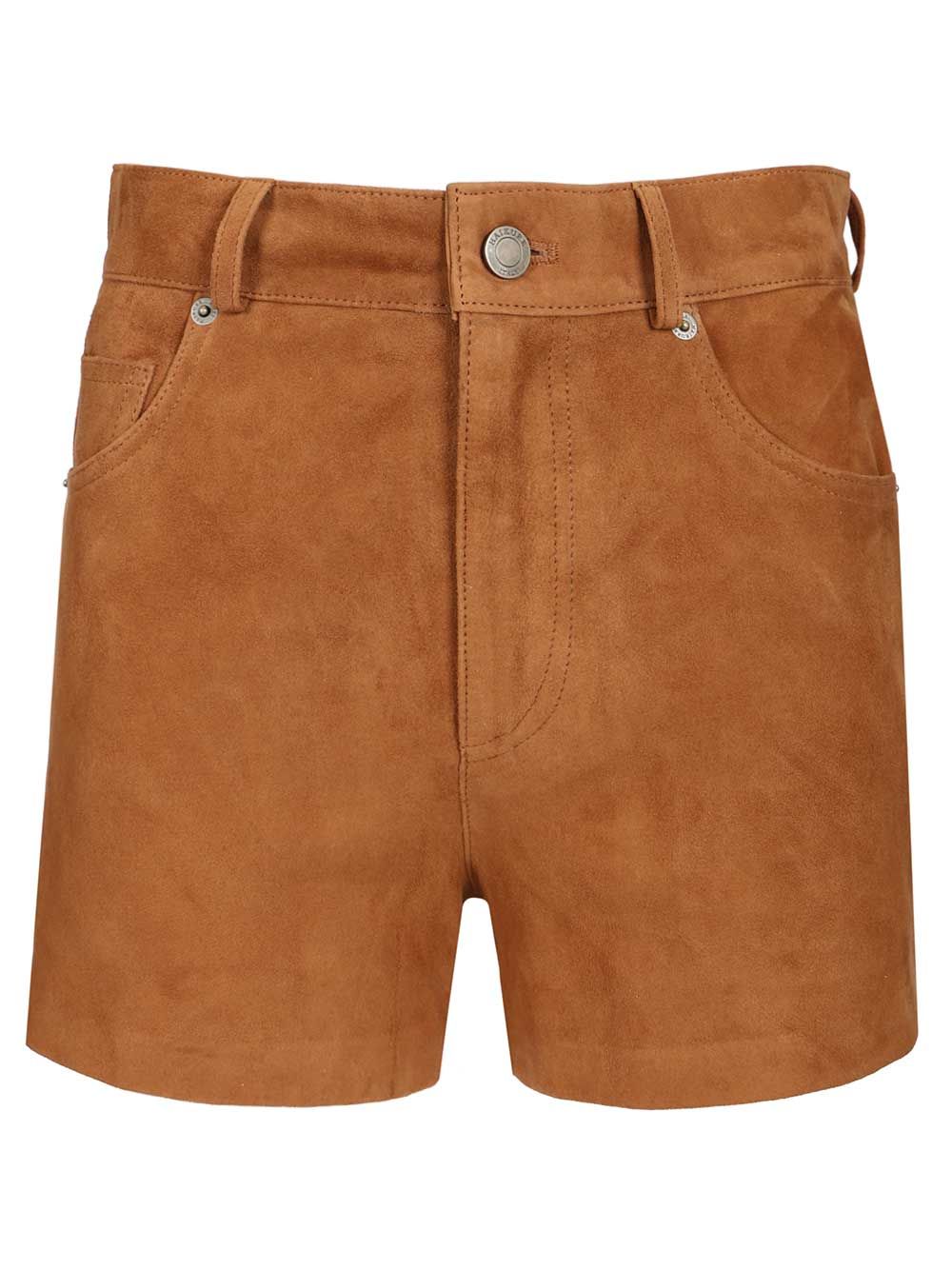 Haikure Brit Suede Shorts Trousers - Marrone | 2792c93bd35e5524586f856f9b67e328addc4874