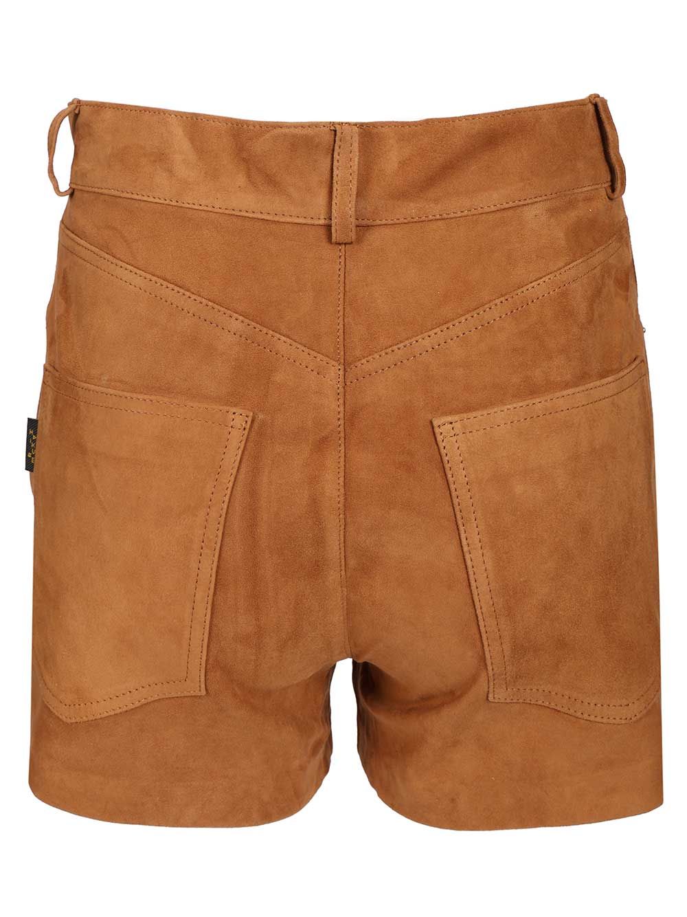Haikure Brit Suede Shorts Trousers - Marrone | a119e31eb9ebc90e53493a2a324acb21661ee42a