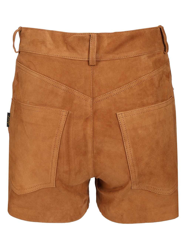 Haikure Brit Suede Shorts Trousers - Marrone | a119e31eb9ebc90e53493a2a324acb21661ee42a