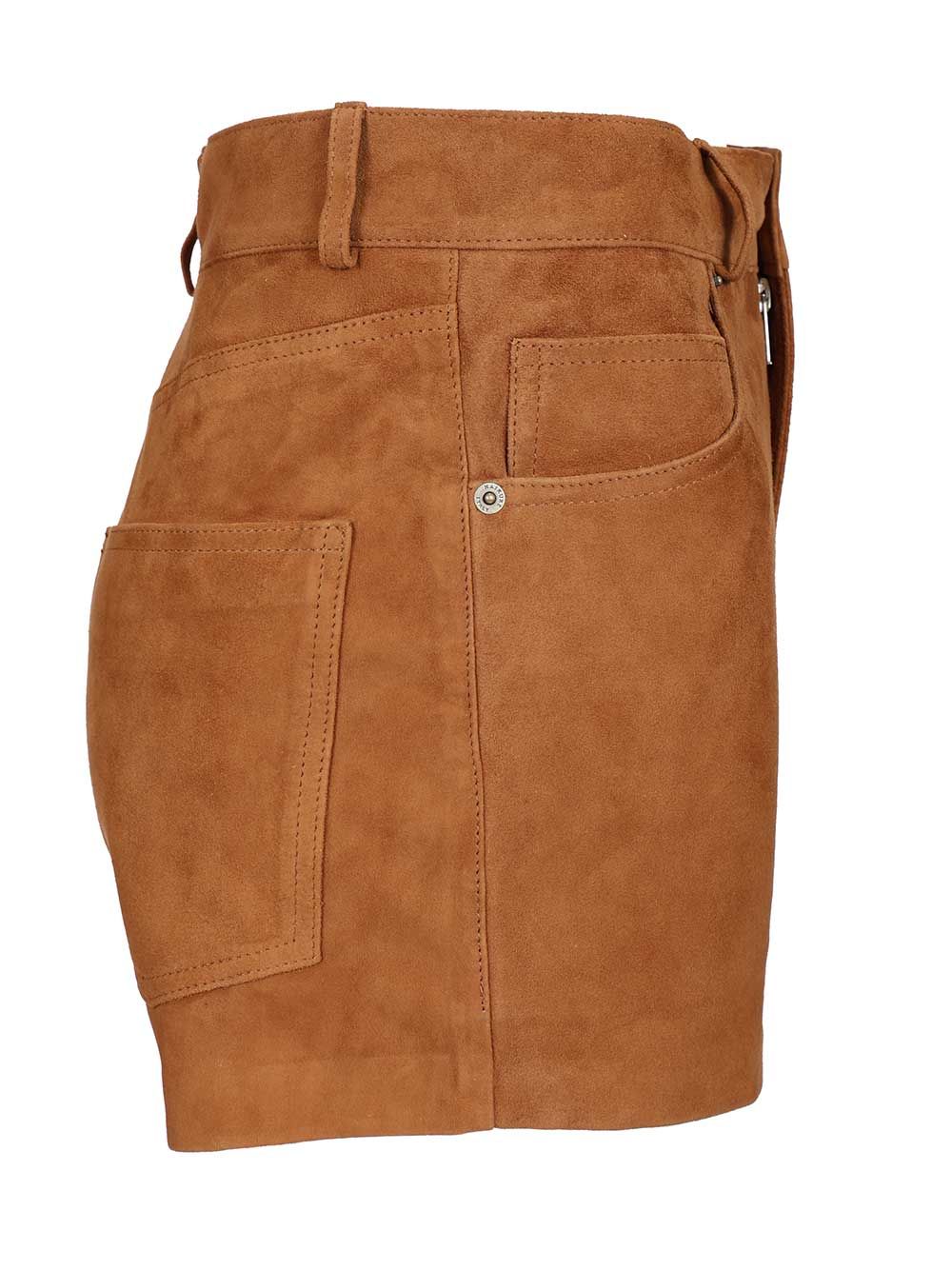 Haikure Brit Suede Shorts Trousers - Marrone | e060e690f9a2948e14f4d65dee9278864c9a0a47