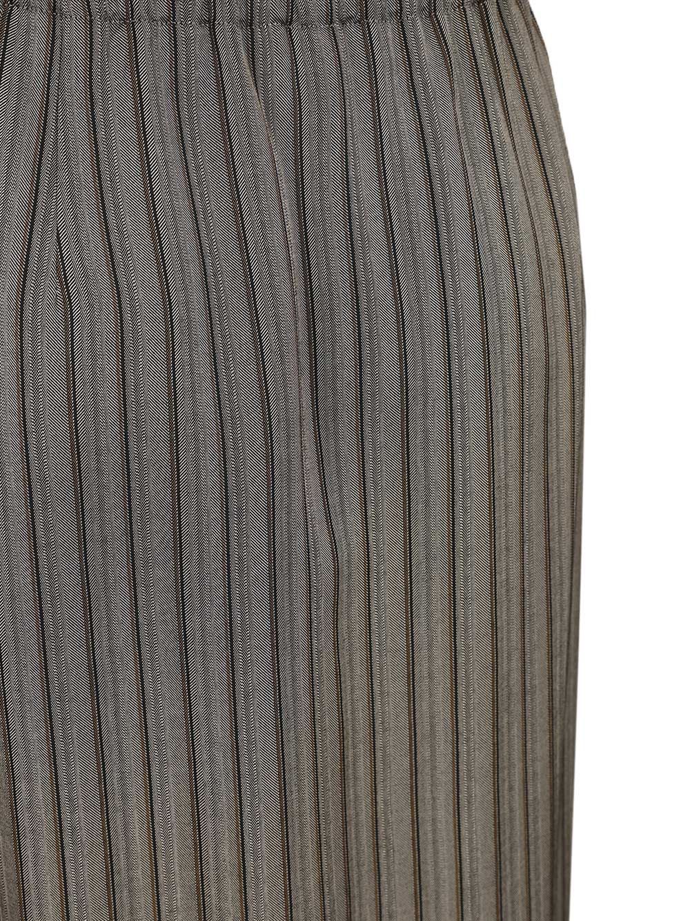Dries Van Noten Striped Midi Skirt With Sequins Gonne - Grey | 7d7ef7558f5993ffe41fb601ba80206043468d02