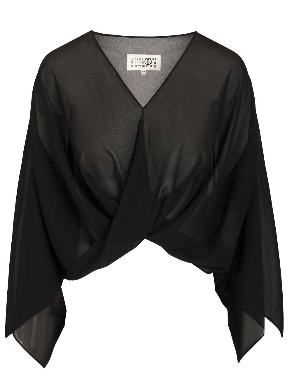 Mm6 Maison Margiela Long-Sleeved Top Top - Nero | c6de9272a4bccc06aebdac05cd9bf56f5186037c