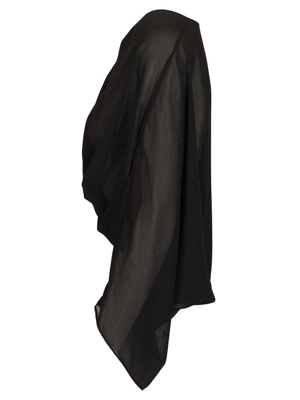 Mm6 Maison Margiela Long-Sleeved Top Top - Nero | 60647ea7e17e7472f5897cd076f77adabfb03dda
