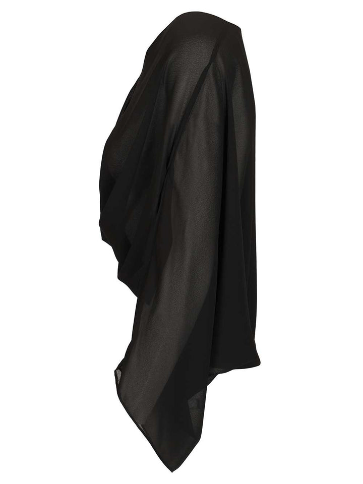 Mm6 Maison Margiela Long-Sleeved Top Top - Nero | 60647ea7e17e7472f5897cd076f77adabfb03dda
