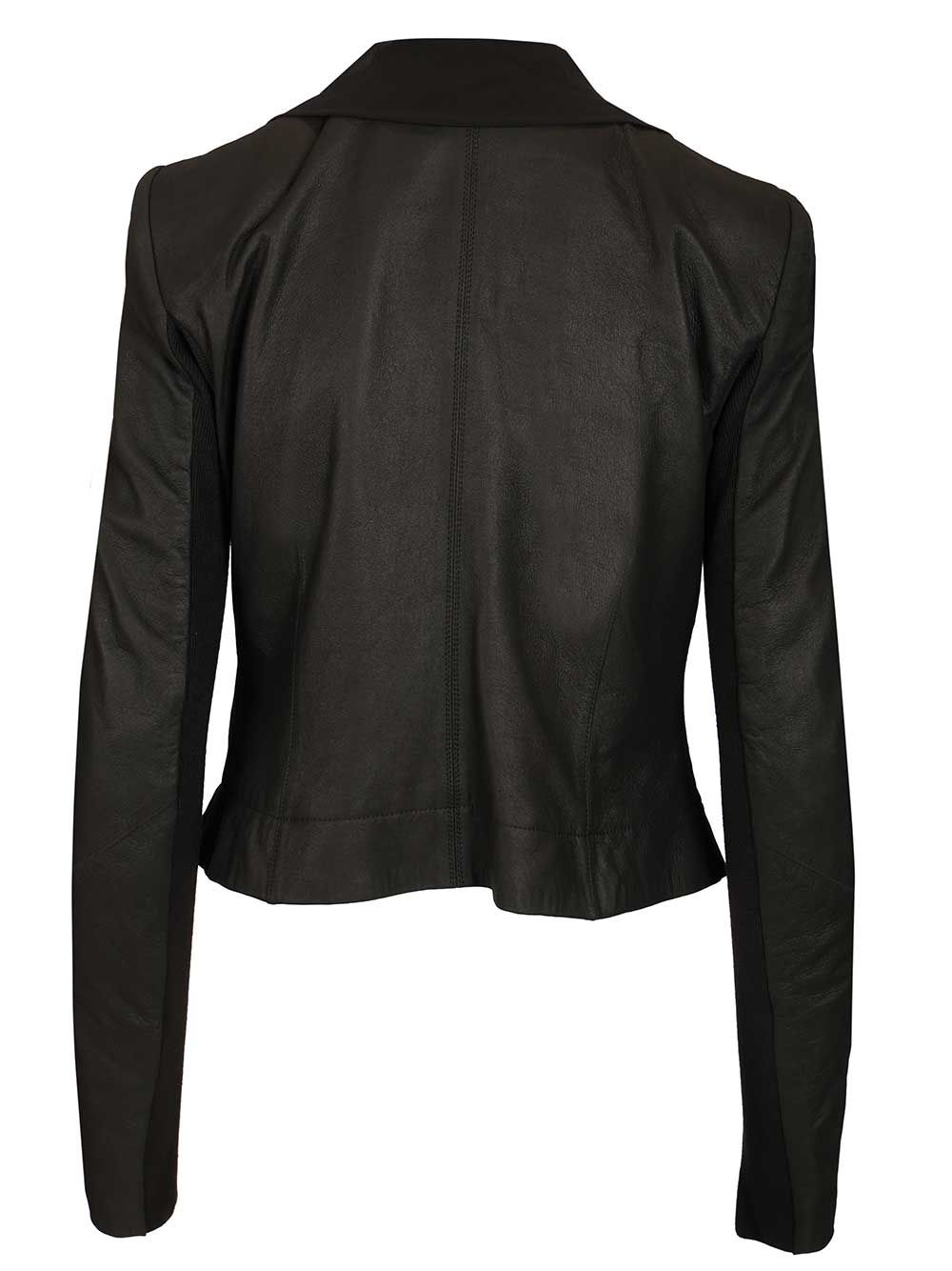 Rick Owens Scarf Biker Giacche - Nero | 29d2aec1863e398e84340cdef3592a287ff17a96