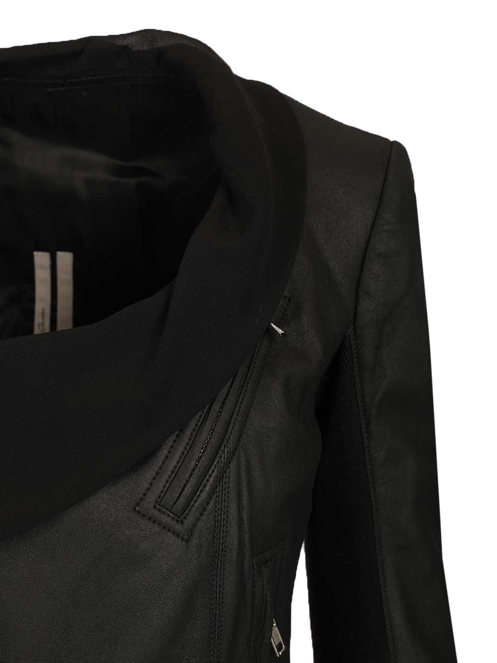 Rick Owens Scarf Biker Giacche - Nero | 4545adef0f208d70cc36d56fcd0c728e1058add5