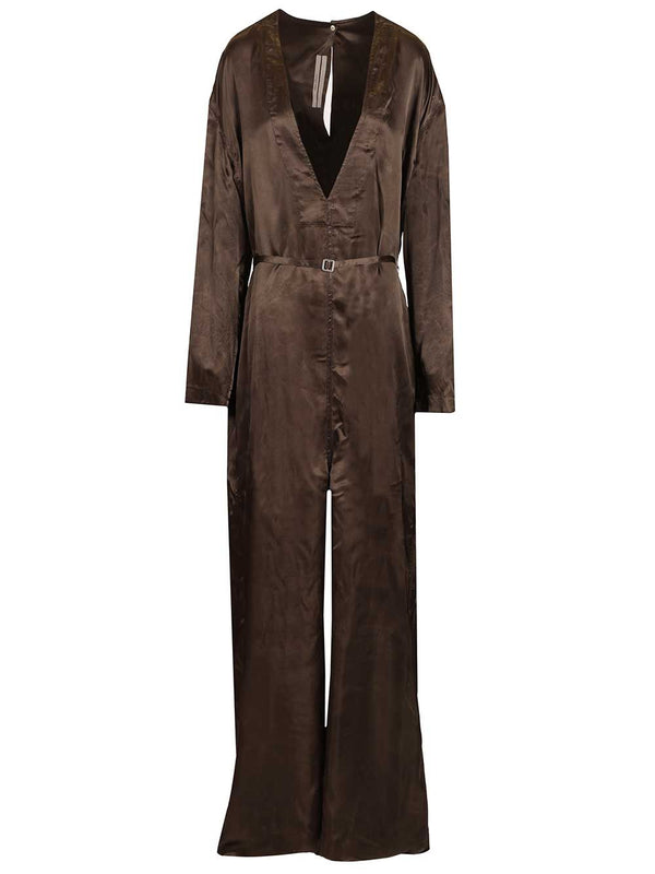 Lange Ärmel Overalls Braun