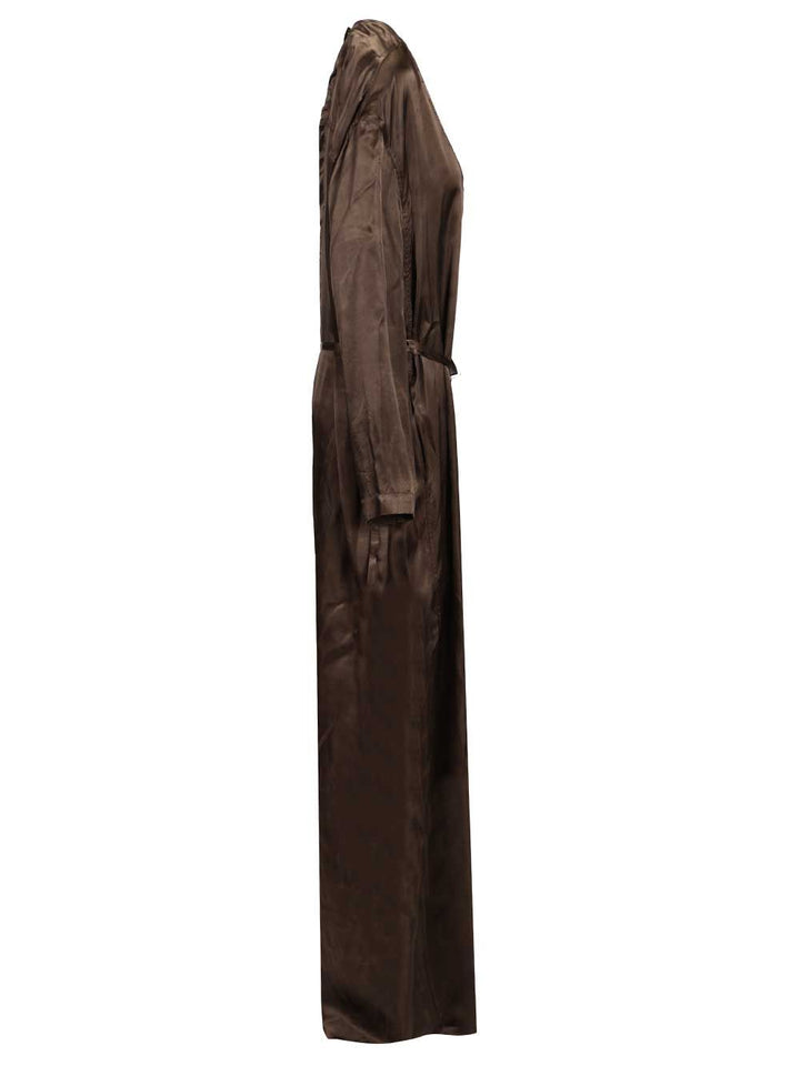 Rick Owens Long-Sleeved Jumpsuit Tute Intere - Marrone | 76254c3b8690a41b36f6feb25b158b3f768283df