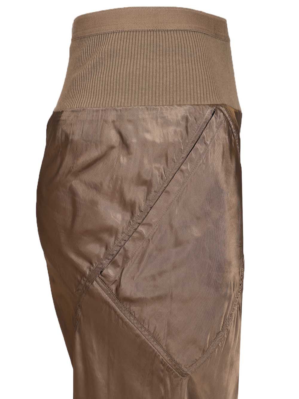Rick Owens Bias Satin Flared Trousers - Beige | 5c19ecc3b91dbf8684d15313401a421b12377e73