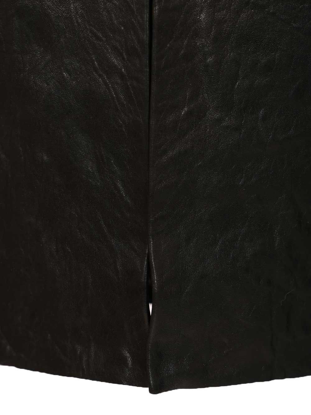 Rick Owens Leather Long Skirt Gonne - Nero | 500701b783156522a02dd36db0b10b204d5cc571