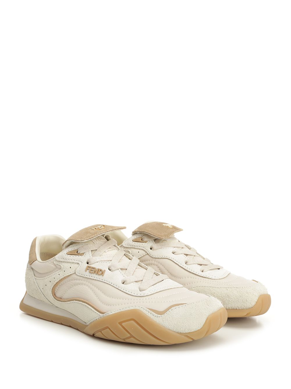 Fendi Fendi Wave Pulse Sneakers - Bianco | 6b7ad2d15dc3610c42cd000e82c41f3bced0db43