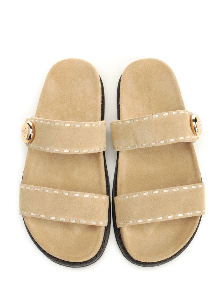 Tory Burch Romy Slider Sports Sandal Sandali - Beige | f288294a04a9f3df4532fe7c7f7141f0750e7b2c