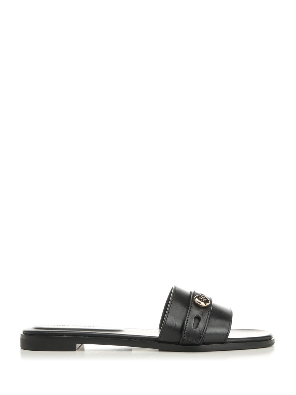 Tory Burch Romy Slider Sandal Sandali - Nero | 4906bf1edfc2699c2e141e434dbca0a6f574c279