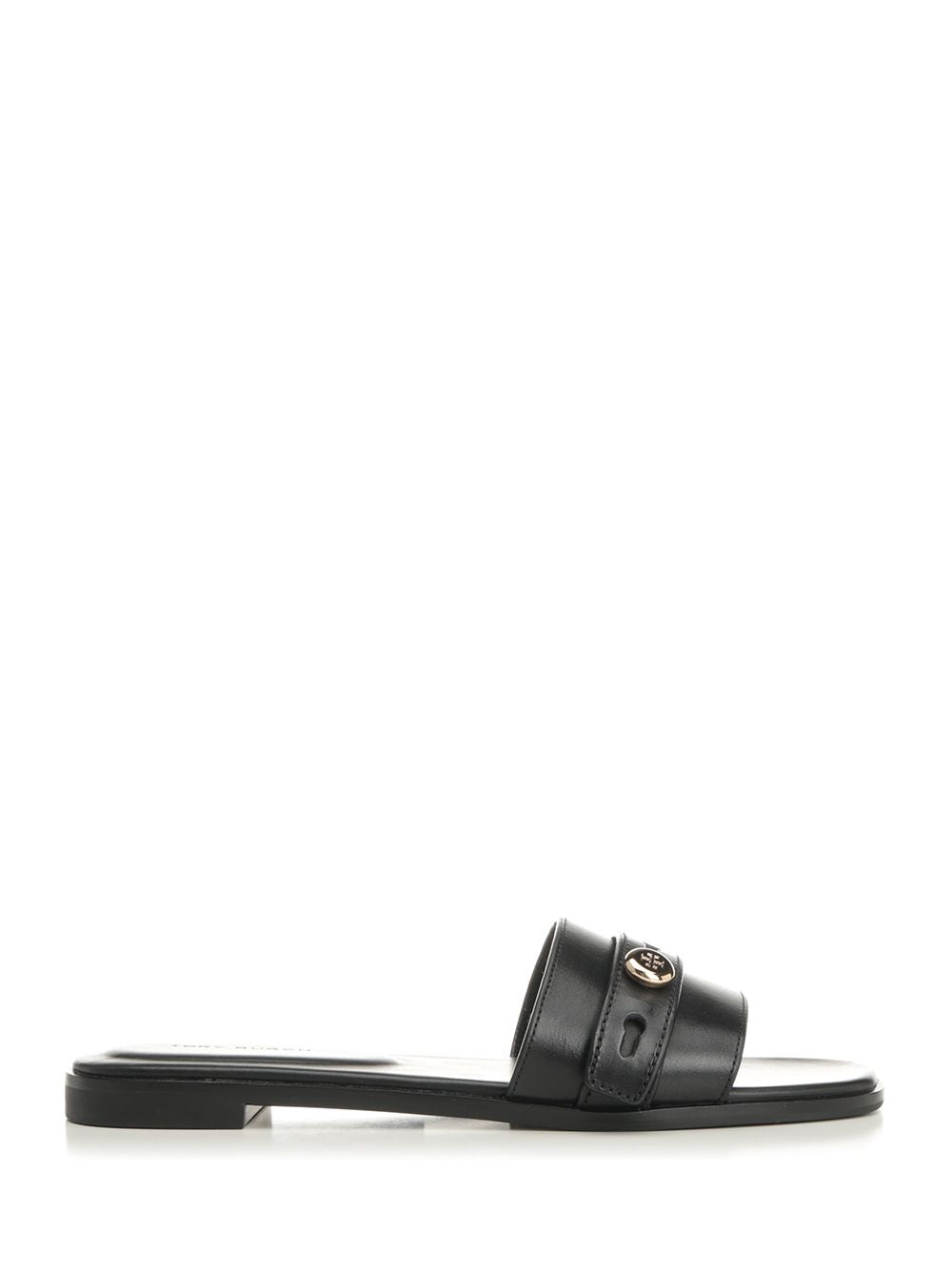 Tory Burch Romy Slider Sandal Sandali - Nero | 4906bf1edfc2699c2e141e434dbca0a6f574c279