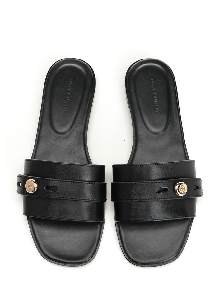 Tory Burch Romy Slider Sandal Sandali - Nero | 19ba8b5fb8bc59396266d664a5f05d7111185149